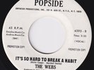 WEBS It's So Hard To Break A Habit RARE sweet soul 45 Give In northern LISTEN