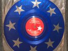 JIMI HENDRIX Star Spangled Banner RARE Blue Vinyl Die cut Stars 10