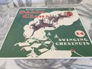 VARIOUS Here Comes Santa Claus 14 Swinging Chestnuts LP WHITE Vinyl Bear Family
