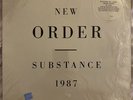 NEW ORDER SUBSTANCE 1987 SHRINK HYPE STICKER 2 X LP VG+