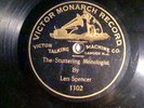 78 : VICTOR MONARCH  1102-LEN SPENCER -THE STUTTERING MONOLOGIST -ANNOUNCED