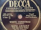 1947 Bing Crosby White Christmas 78 RPM 10 inch Decca Records 23778  WL4374