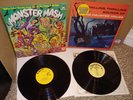 2 Vintage 1960's Halloween Vinyl LP Record Albums,The Haunted House,Monster Mash
