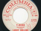 LARRY COLLINS T-Bone / Wild Wicked COLUMBIA Killer Rockabilly 45 Maphis HEAR