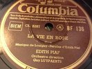 Edith Piaf La vie en rose / Un refrain courait dans la rue / Columbia 78