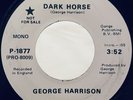 RARE George Harrison “Dark Horse” PROMO 45 Apple P-1877 | The Beatles