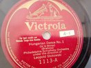 Leopold Stokowski 78rpm Single 10-inch Victrola Records 1113 Hungarian Dance 1