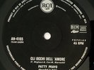RARO 45GIRI - PATTY PRAVO - GLI OCCHI DELL'AMORE/ SENTIMENTO -MADE IN AUSTRALIA