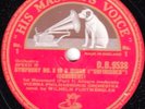 Furtwängler. Schubert (Symphony 8). HMV DB 9538-40 (3), NM-, tm