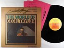 Cecil Taylor - The World Of LP - Candid Italy - GJS 9006 VG++ Autograph