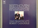 C733 Beethoven Sonatas Casadesus Piano Francescatti Violin 4LP CBS 77426 Stereo