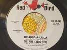 Tough Garage Punk 45 The Five Cards Stud Be-Bop-A-Lula RED BIRD HEAR
