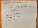 Cootie Williams, Johnny Hodges, B. Bigard, Harry Carney & J. Tizol Signatures