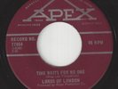 Canada Garage Psych 45 - LORDS OF LONDON - Time Waits For No One / Cornflakes &