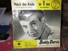 BOBBY DARIN  45T EP MACK THE KNIFE  + 3 (ATLANTIC 212014) en trés bon état