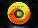 CINDY MALONE - IS IT OVER BABY US CAPITOL  R&B