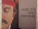 ALVIN LUCIER Pauline Oliveros MUSIC FOR SOLO PERFORMER EX/VG+ Stunning  '82 1stP