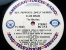 The Beatles Sgt. Pepper AFRTS Stereo RL37-8 Special Issue DJ Radio Station Copy