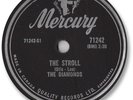 Rare 1958 The DIAMONDS Rock’n Roll 78 RPM Record. The Stroll