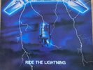 METALLICA - Ride The Lightning - UK 1st Press LP With Inner MFN 27 1984  EX/VG