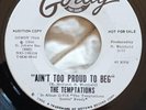 The Temptations - Ain't too Proud To Beg -  U S Original Promo