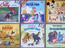 5LP Hörspiel Disney DSCHUNGEL-BUCH MICKY+FREUNDE BAMBI PETER PAN CAP CAPPER, VG+