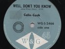 COLIN COOK  Rare 1965 Aust Only 7