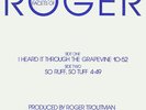 Roger Troutman - I Heard It Through The Grapevine - Used Vinyl Record - U7350A
