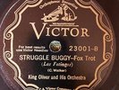Victor 23001 KING OLIVER ORCH Struggle Buggy  1930 Jazz  78rpm E+
