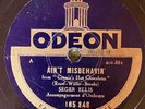 Odeon  165 848 SEGER ELLIS w Louis Armstrong  AINT MISBEHAVN 78rpm E-  Jazz 1929