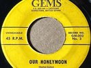THE 4 BEES Gems 002 COME BACK MELVINA / OUR HONEYMOON  VG++/NM-   LISTEN