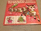 Rudolph The Red Nose Reindeer Vinyl Record. The Caroleer Singers tinkerbell