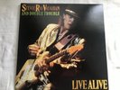 STEVIE RAY VAUGHAN AND DOUBLE TROUBLE LIVE ALIVE 2LP 1986 PRESSING NEAR MINT