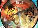 MEATLOAF AND MARION RAVON BAT OUT OF HELL 3 VINYL SIGNED IN PERSON.
