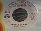 BILLY JOE ROYAL Hearts Desire / Deep Inside Me DJ Northern Soul 45 Columbia VG