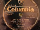 Columbia 2704D Joe Haymes Orch LET'S HAVE A PARTY  1932 jazz 78rpm  EE+