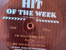 2 BEN POLLACK OR Hit Of The Week 1026/1027  JACK T, BENNY G  jazz 78rpm  E- / V+