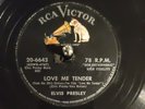 78 RPM Elvis Presley - Love Me Tender /Anyway You Want Me RCA Victor E++