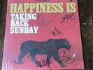 Taking Back Sunday - Happiness Is Vinyl Record SIGNED Black 2014