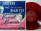 RARE AL SMITH & HELEN MCALERNEY BARTH MUSICAL MOMENTS RED LP RECORD ALBUM 1950s