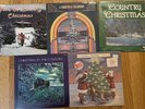 5 Country Christmas Compilation LPs Johnny Cash George Strait Dolly Cleaned VG+