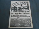 Rare 1977 - SEX PISTOLS - ROCK STAR MUSIC NEWS PAPER - Punk Rock - Clash Damned