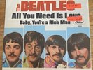 Beatles All You Need Is Love Capitol 5964 PICTURE SLEEVE ONLY  VG++ West Coast