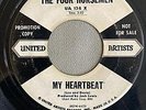 DOO WOP 45 FOUR HORSEMEN UNITED ARTISTS 134 (DJ) MY HEARTBEAT /  A LONG LONG TIM