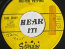 Haunting Death Row Hillbilly Bluegrass 45 CARL STORY I Heard My Mother STARDAY