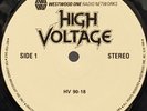 RADIO SHOW: HIGH VOLTAGE, DATE: 4/30/90, 2 LPs/2 HRs, QUALITY: EX