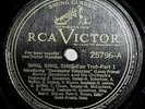 BENNY GOODMAN SING, SING, SING 78 RPM RECORD VG