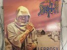 DEATH Leprosy LP 1988 Original W Promo Stamp Thrash Metal Combat Relativity Rare