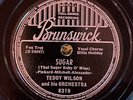 Brunswick 8319 Billie Holiday w Teddy Wilson Band  SUGAR  Jazz   78rpm E+
