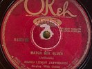 OKEH 8455 BLIND LEMON JEFFERSON Match Box Blues  1926 78 rpm COUNTRY  BLUES GG+